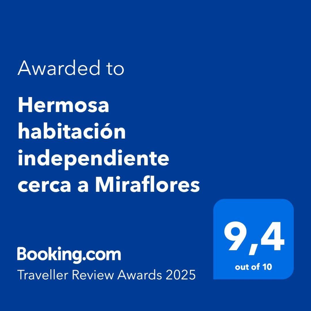 Hermosa Habitacion Independiente Cerca A Miraflores Lima Bagian luar foto